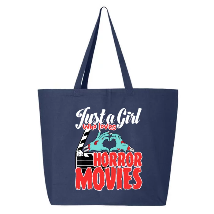 Just A Girl Who Loves Horror Movies And Chill A Scream Queen 25L Jumbo Tote