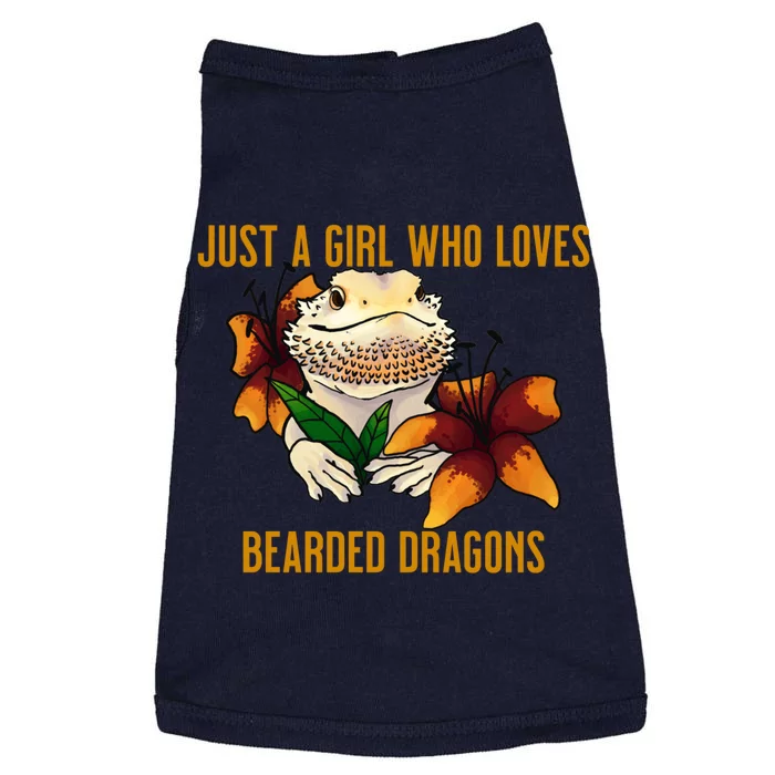 Just A Girl Who Loves Bearded Dragons Doggie Tank