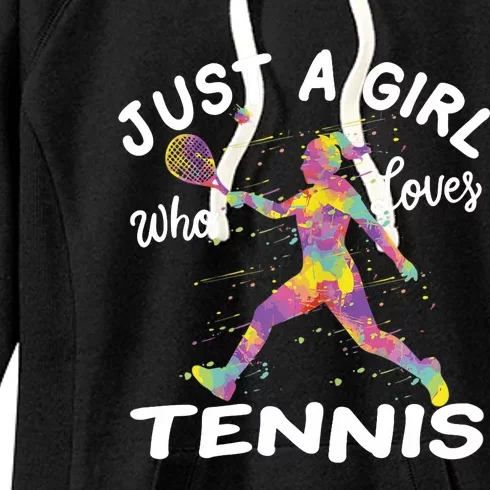 Just A Girl Who Loves Tennis Women's Fleece Hoodie