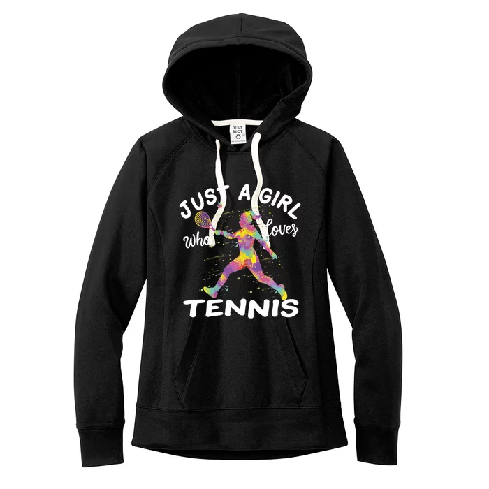 Just A Girl Who Loves Tennis Women's Fleece Hoodie