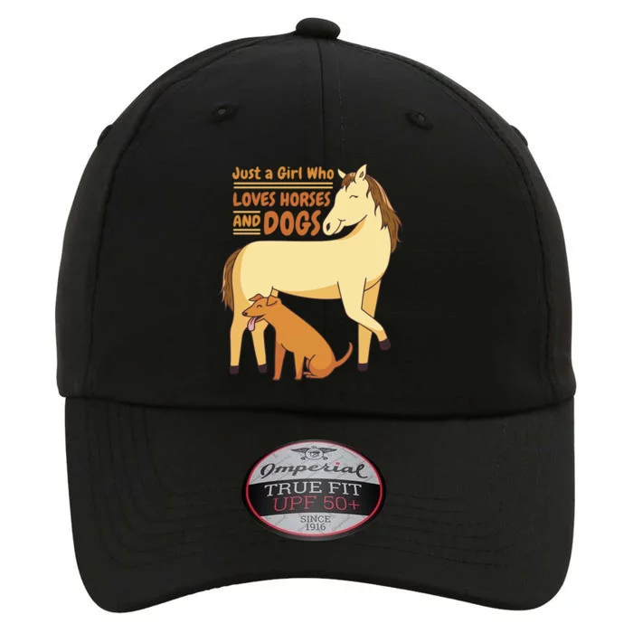 Just A Girl Who Loves Horses And Dogs The Original Performance Cap