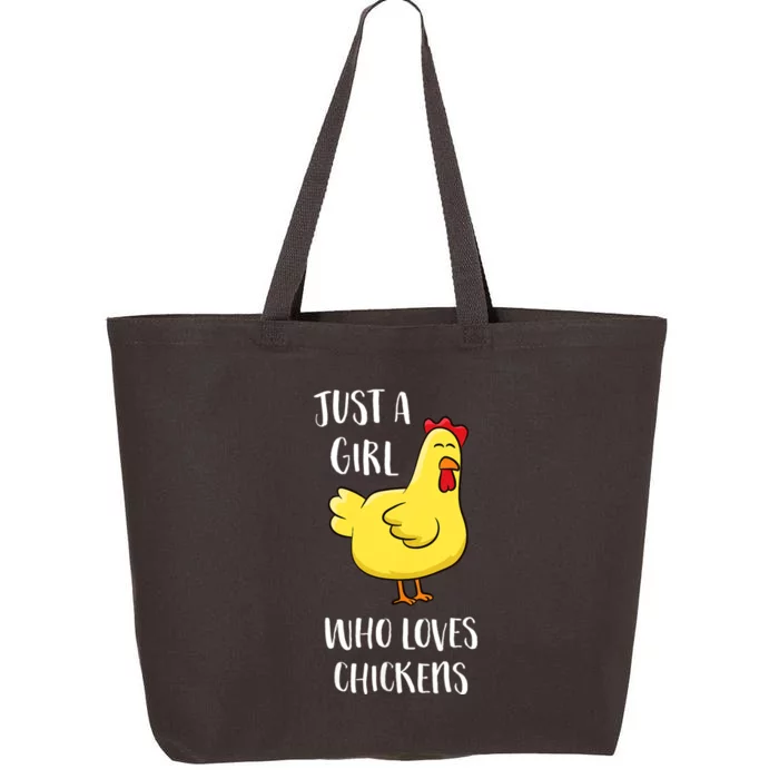 Just A Girl Who Loves Chickens Cute Chicken 25L Jumbo Tote