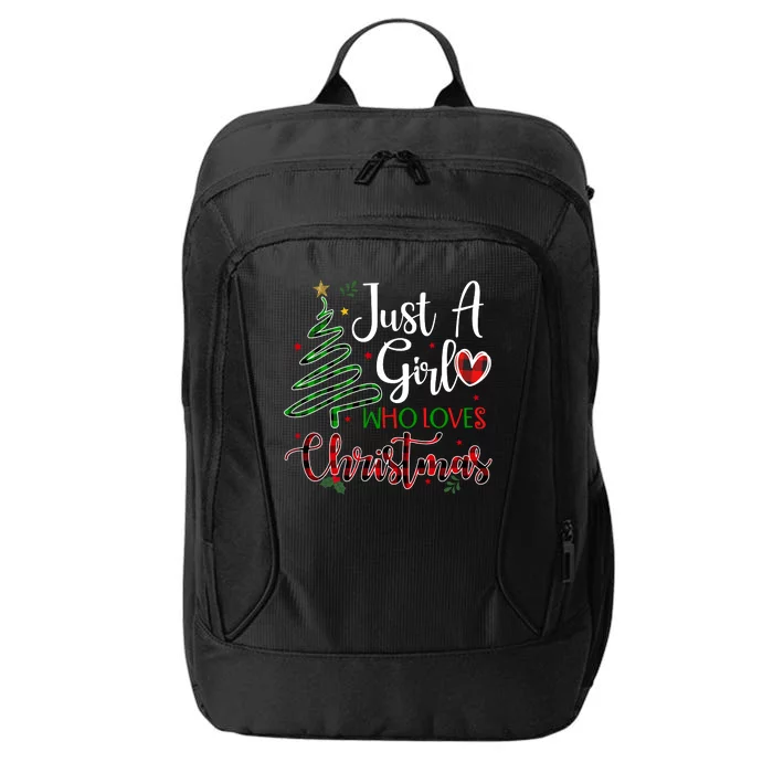 Just A Girl Who Loves Christmas Festive City Backpack