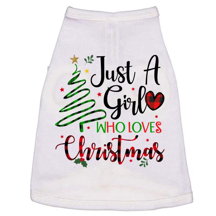 Just A Girl Who Loves Christmas Festive Doggie Tank