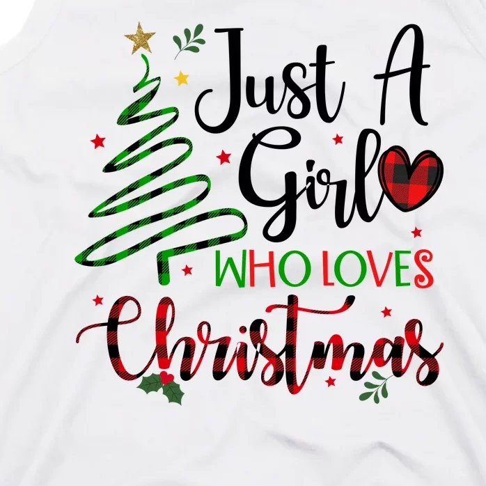 Just A Girl Who Loves Christmas Festive Tank Top