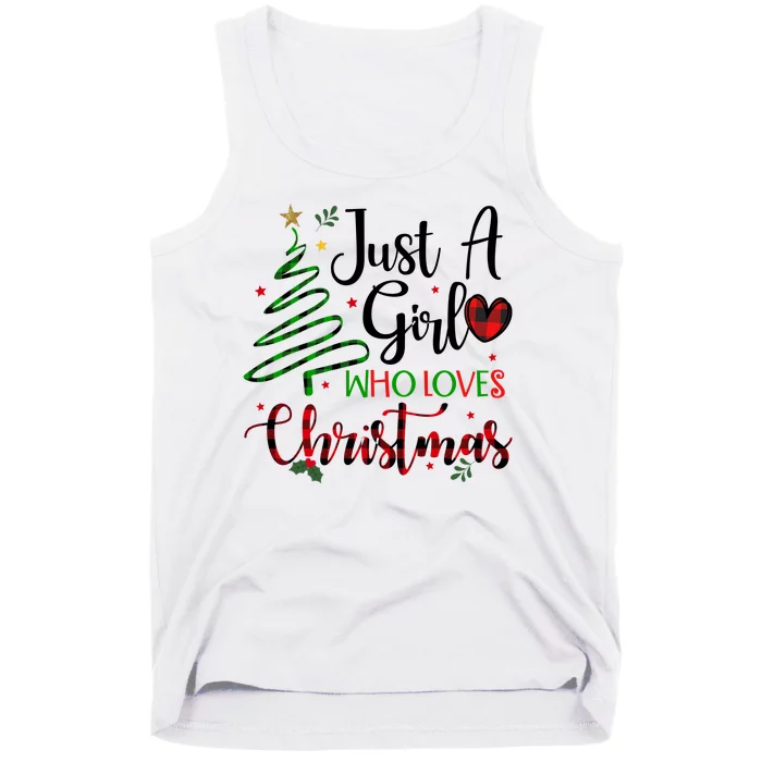 Just A Girl Who Loves Christmas Festive Tank Top