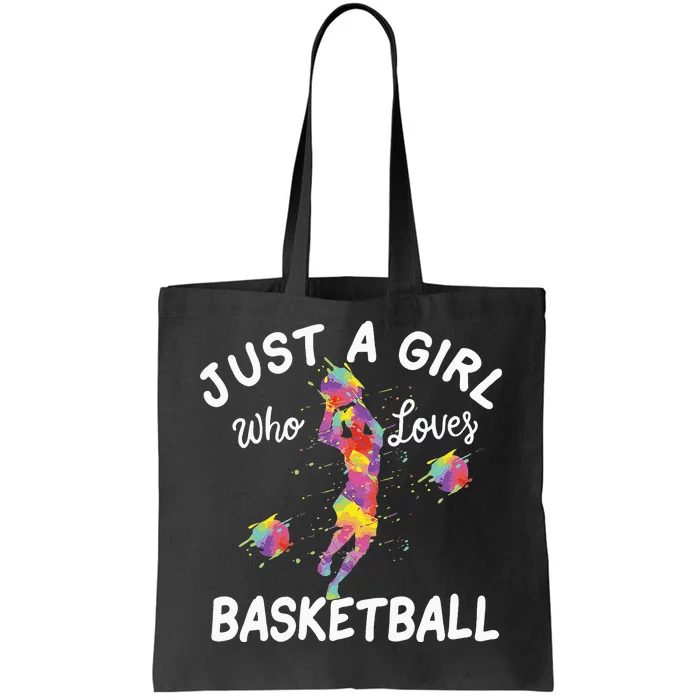 Just A Girl Who Loves Basketball Tote Bag