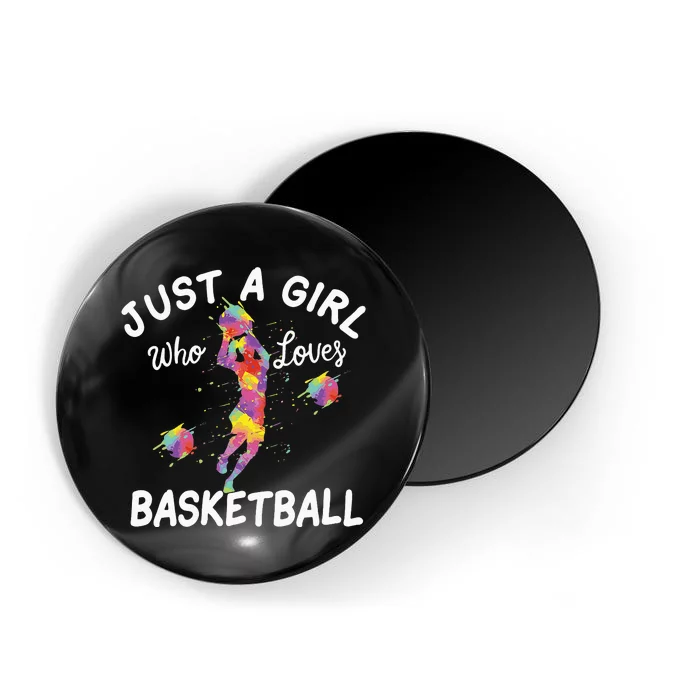 Just A Girl Who Loves Basketball Magnet