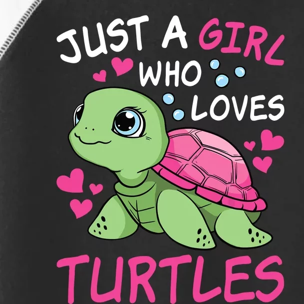 Just A Girl Who Loves Turtles Ocean Animal Cute Sea Turtle Toddler Fine Jersey T-Shirt