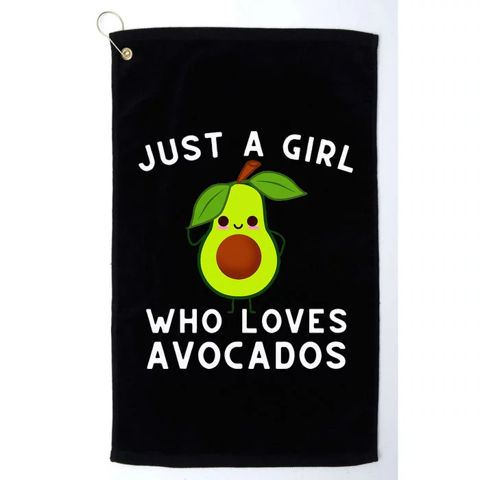 Just A Girl Who Loves Avocados Avocado & Guacamole Platinum Collection Golf Towel