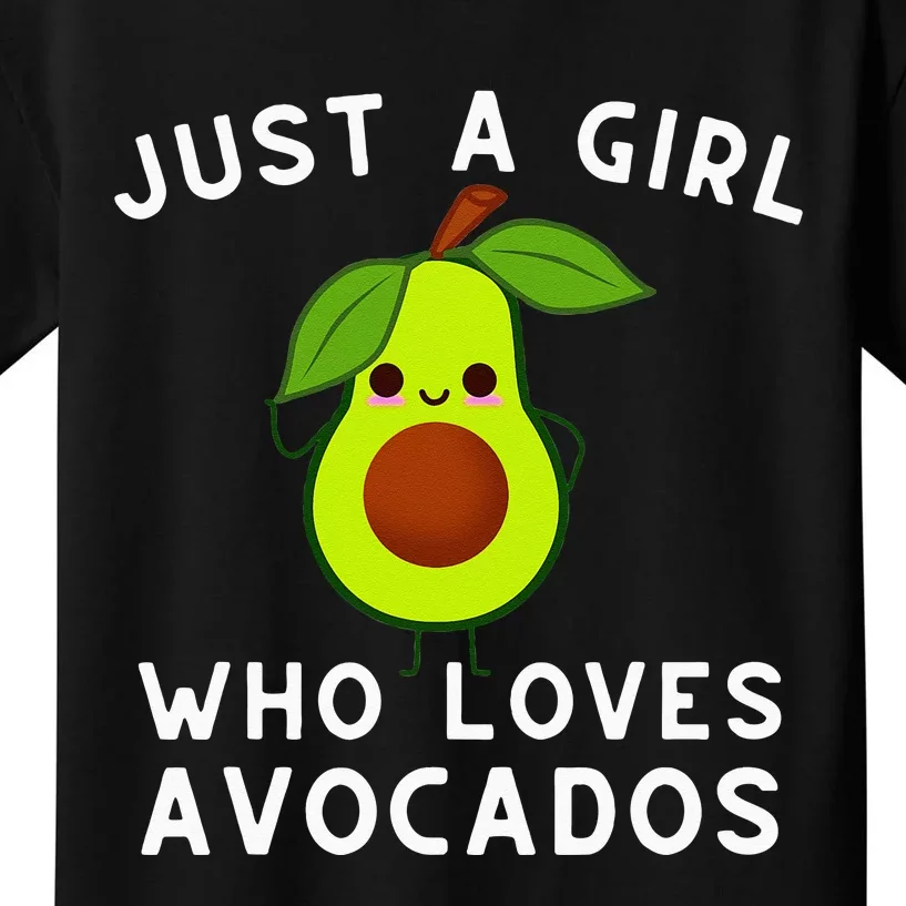 Just A Girl Who Loves Avocados Avocado & Guacamole Kids T-Shirt