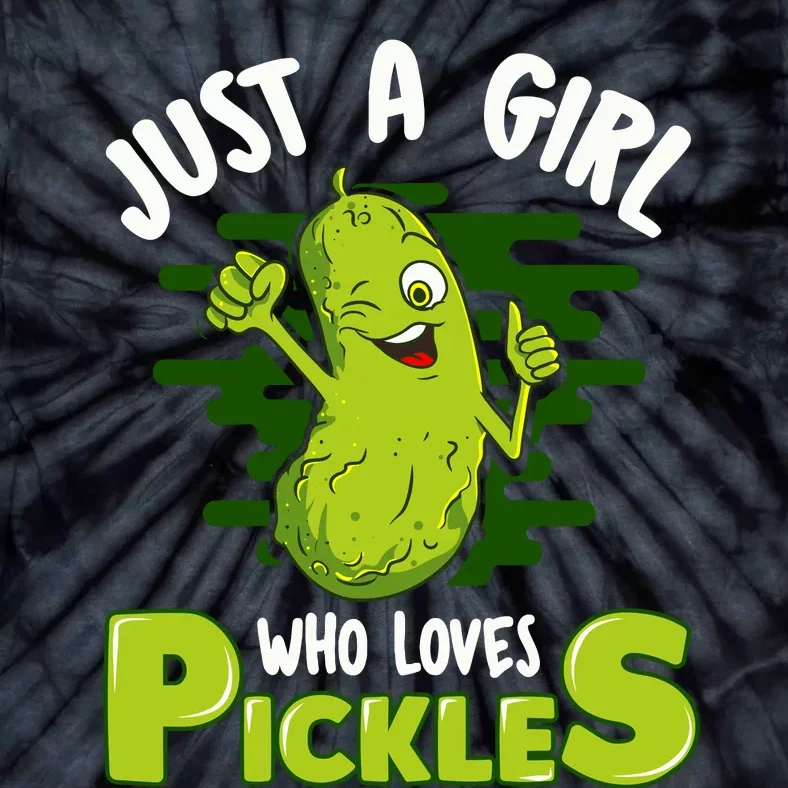 Just A Girl Who Loves Pickles Cucumber Wo Gift Tie-Dye T-Shirt