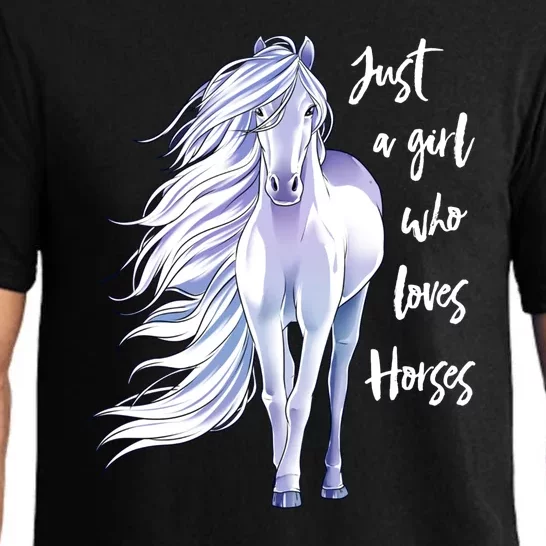 Just A Girl Who Loves Horse Meaningful Pajama Set