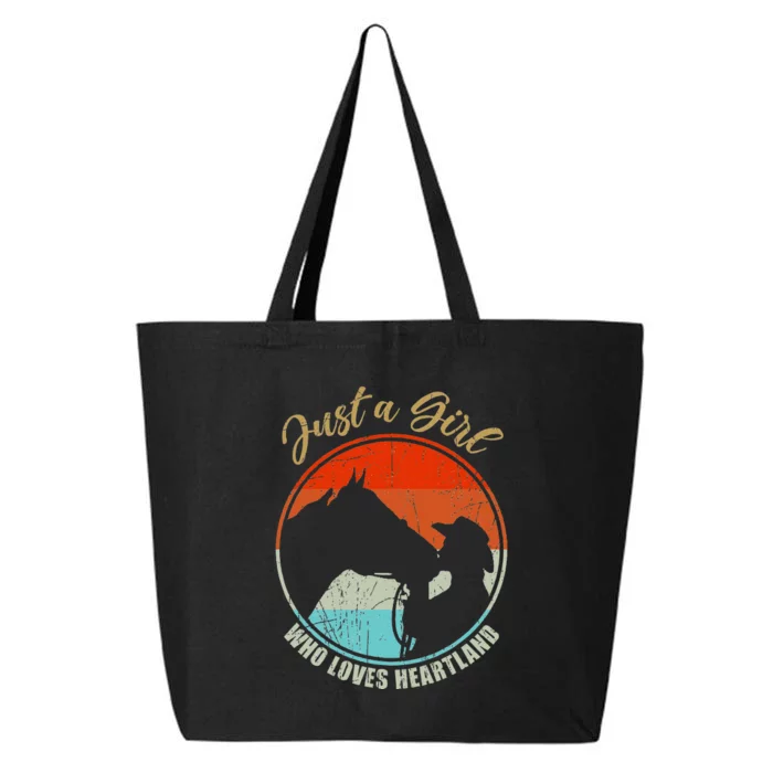 Just A Girl Who Loves Heartland Vintage Cowgirl Fun 25L Jumbo Tote