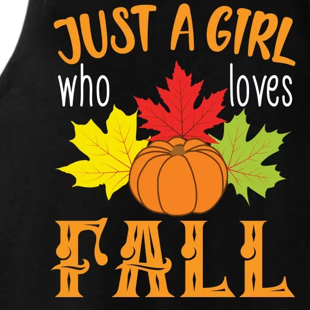 Just A Girl Who Loves Fall Ladies Tri-Blend Wicking Tank