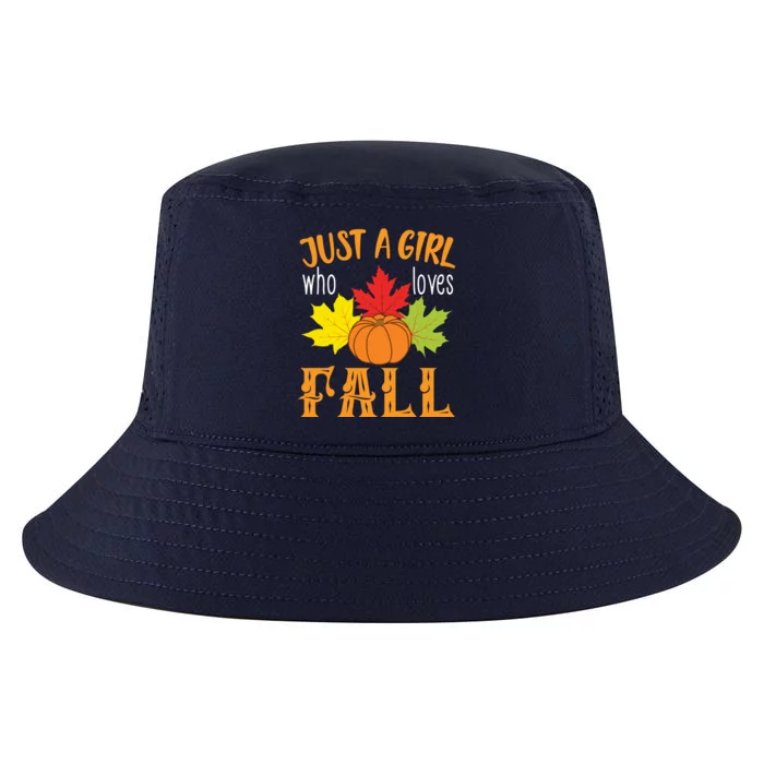 Just A Girl Who Loves Fall Cool Comfort Performance Bucket Hat