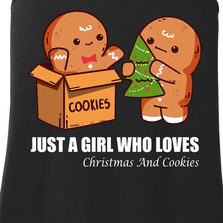 Just A Girl Who Loves Christmas And Cookies Ladies Essential Tank