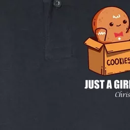 Just A Girl Who Loves Christmas And Cookies Softstyle Adult Sport Polo