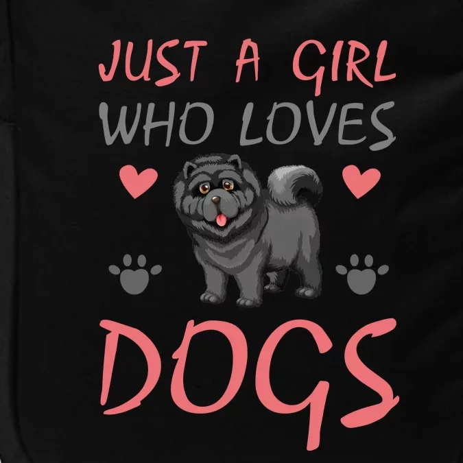 Just A Girl Who Loves Dogs Funny Puppy Impact Tech Backpack