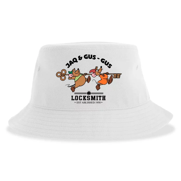 Jag And Gus Locksmith Establisted 1950 Cute Mouse Sustainable Bucket Hat