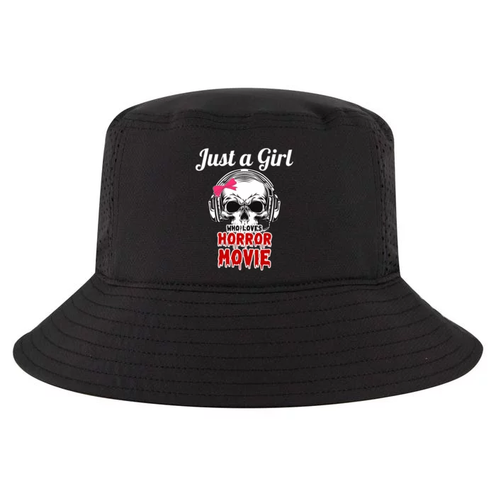 Just A Girl Who Loves Horror Movie Halloween Scary Ghost Cool Comfort Performance Bucket Hat