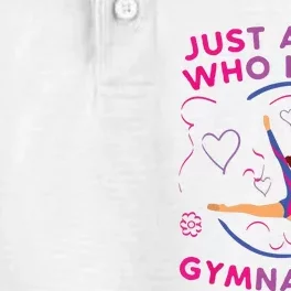 Just A Girl Who Loves Gymnastics Funny Gift Girl Dry Zone Grid Performance Polo