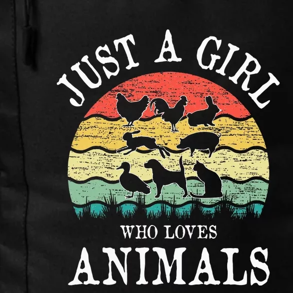 Just A Girl Who Loves Animals Daily Commute Backpack