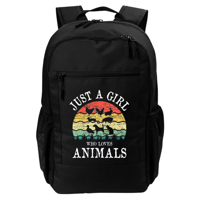 Just A Girl Who Loves Animals Daily Commute Backpack