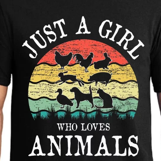 Just A Girl Who Loves Animals Pajama Set