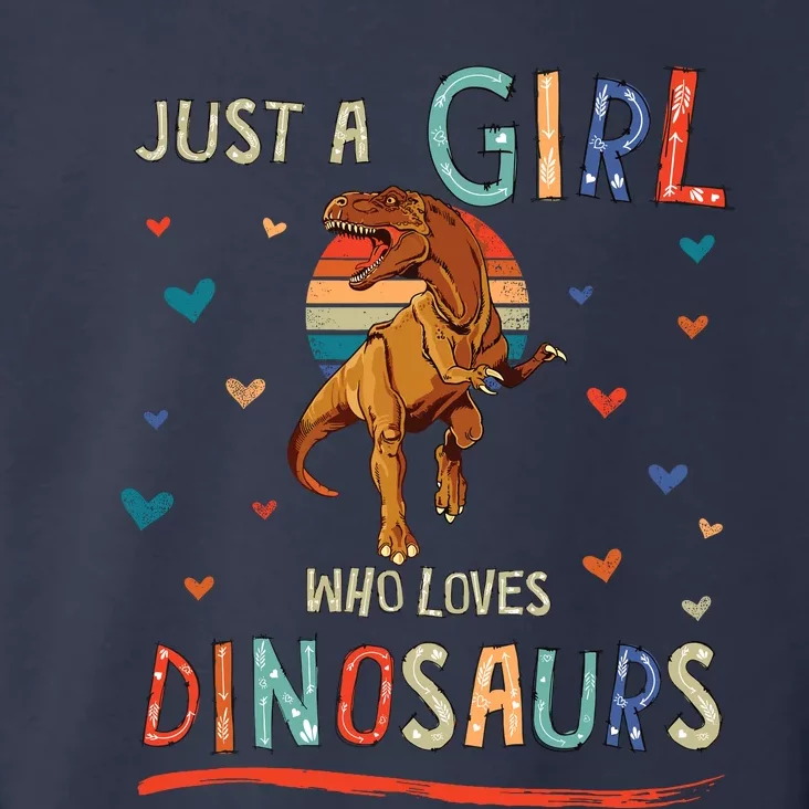 Just A Girl Who Loves Dinosaurs Funny Trex Toddler Hoodie