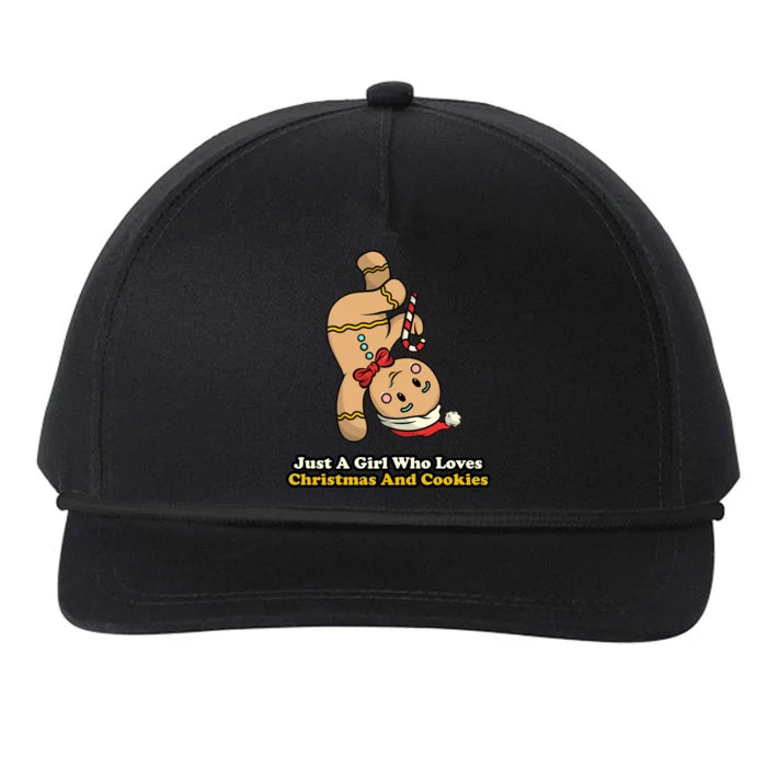 Just A Girl Who Loves Gingerbread Cookies Snapback Five-Panel Rope Hat