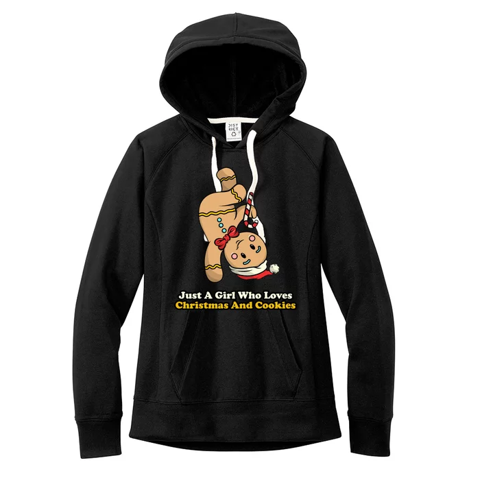 Just A Girl Who Loves Gingerbread Cookies Women's Fleece Hoodie