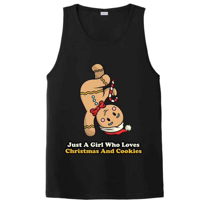 Just A Girl Who Loves Gingerbread Cookies Performance Tank