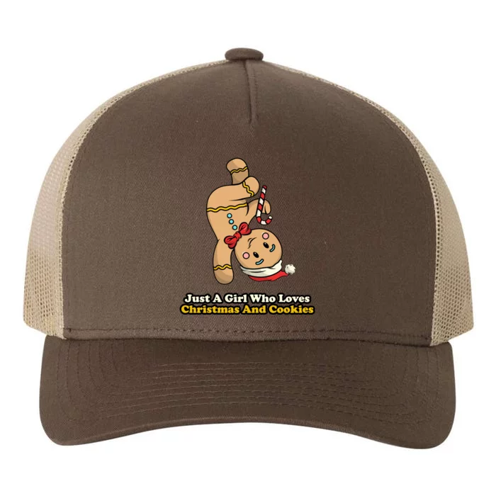 Just A Girl Who Loves Gingerbread Cookies Yupoong Adult 5-Panel Trucker Hat