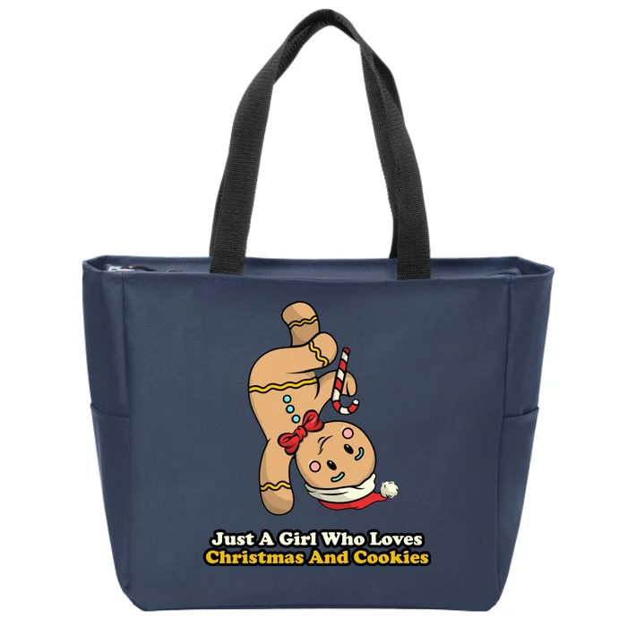 Just A Girl Who Loves Gingerbread Cookies Zip Tote Bag