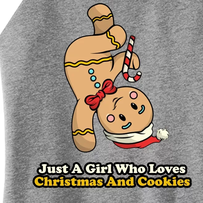 Just A Girl Who Loves Gingerbread Cookies Women’s Perfect Tri Rocker Tank