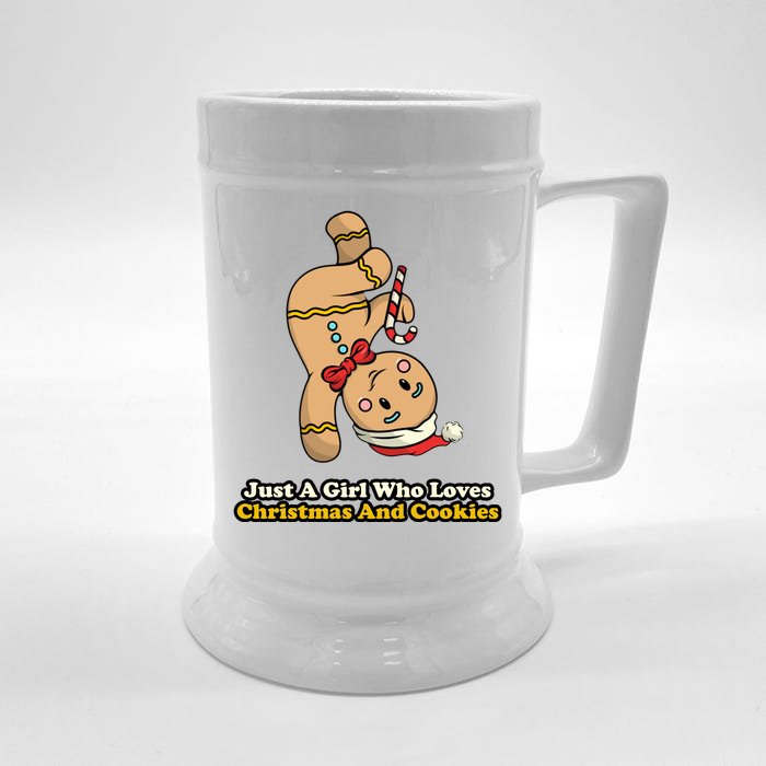 Just A Girl Who Loves Gingerbread Cookies Front & Back Beer Stein