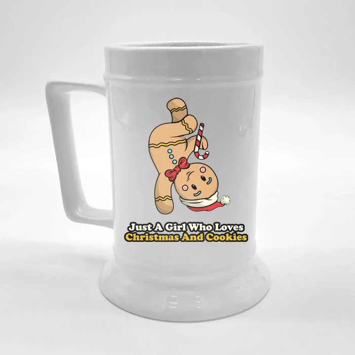 Just A Girl Who Loves Gingerbread Cookies Front & Back Beer Stein