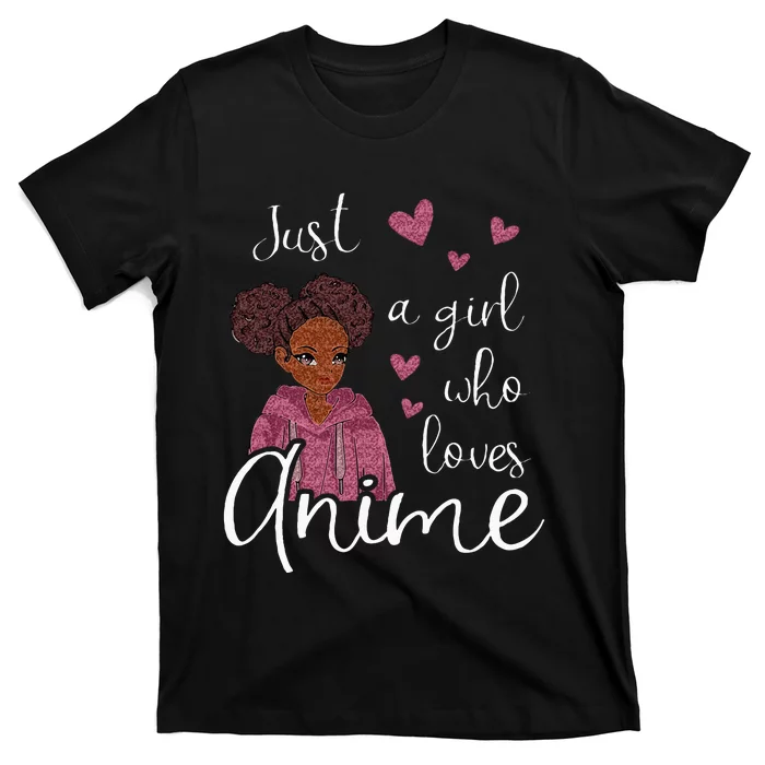 Just A Girl Who Loves Anime African American T-Shirt