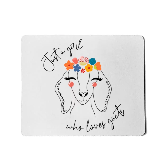 Just A Girl Who Loves Goats Mug Animal Lover Goat Lover Mousepad