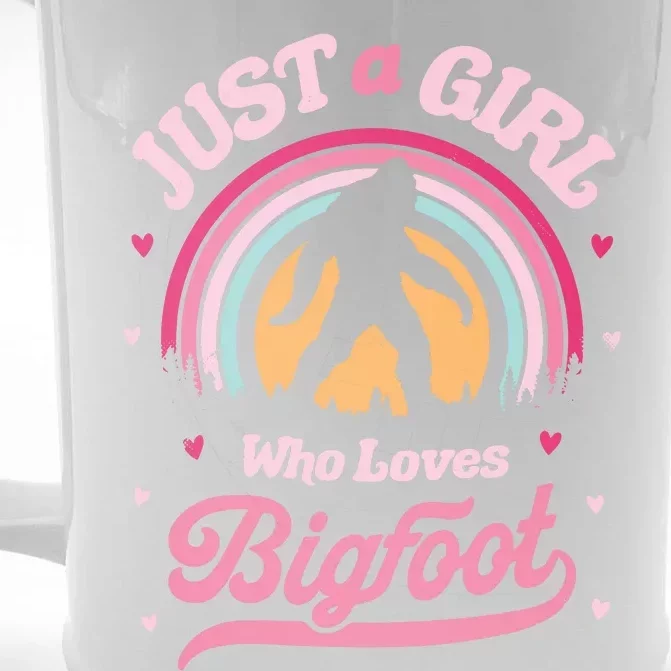 Just A Girl Who Loves Bigfoot Funny Funny Funny Bigfoot Front & Back Beer Stein