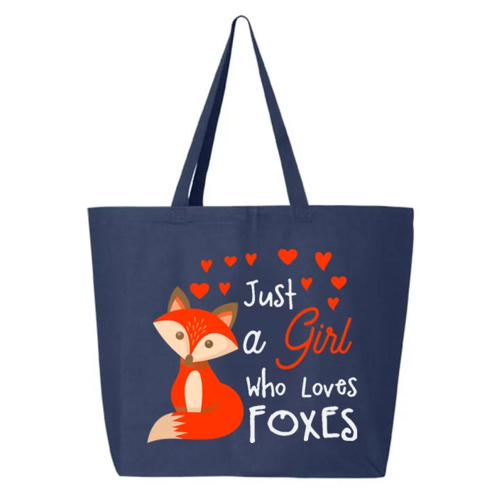 Just a girl who loves foxes - Cute looking fox 25L Jumbo Tote