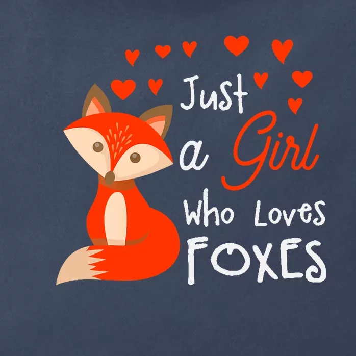 Just a girl who loves foxes - Cute looking fox Zip Tote Bag