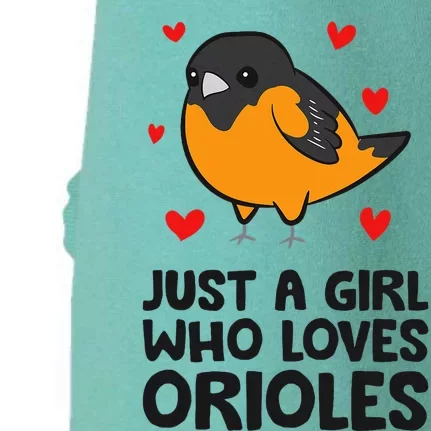 Just A Girl Who Loves Orioles Doggie 3-End Fleece Hoodie