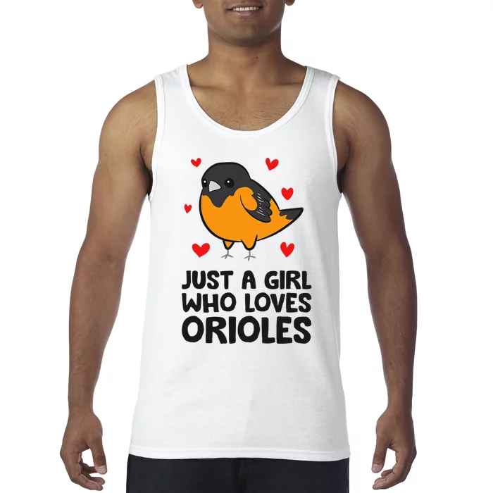 Just A Girl Who Loves Orioles Tank Top