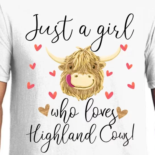 Just A Girl Who Loves Highland Cows Pajama Set