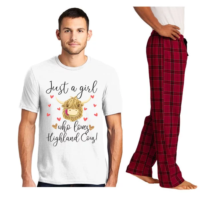 Just A Girl Who Loves Highland Cows Pajama Set