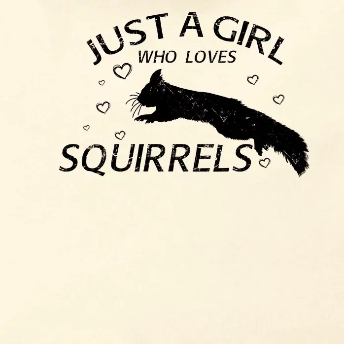 Just A Girl Who Loves Squirrels Zip Tote Bag