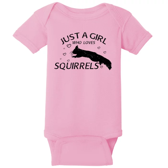 Just A Girl Who Loves Squirrels Baby Bodysuit