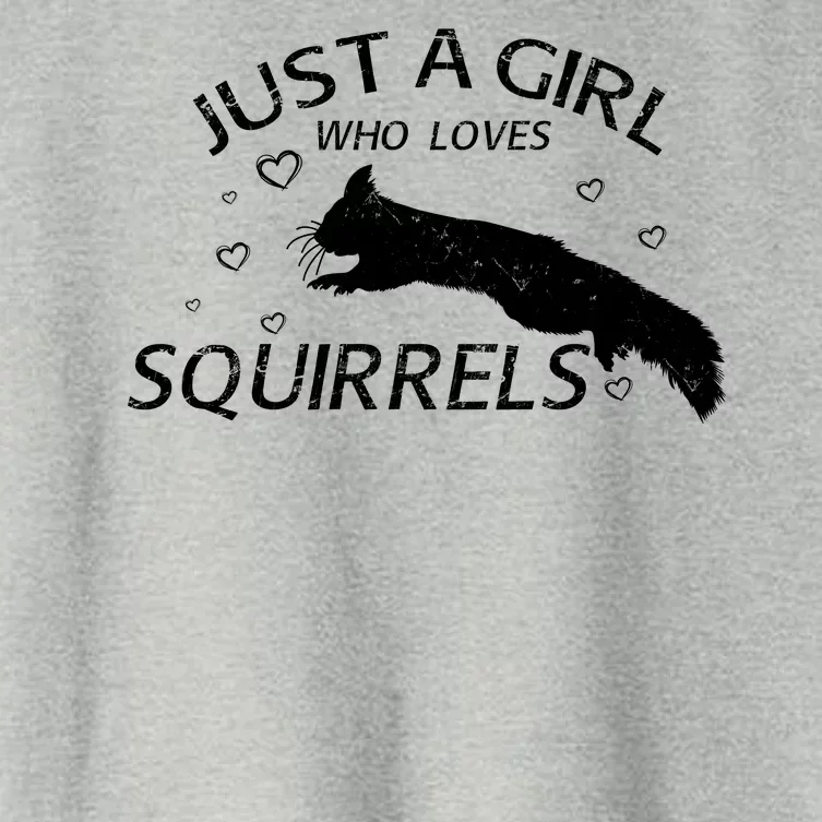 Just A Girl Who Loves Squirrels Women's Crop Top Tee